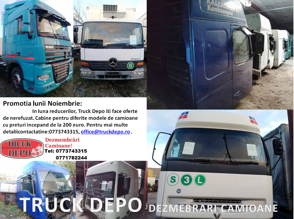 dezmembrari camion Promotia lunii noiembrie